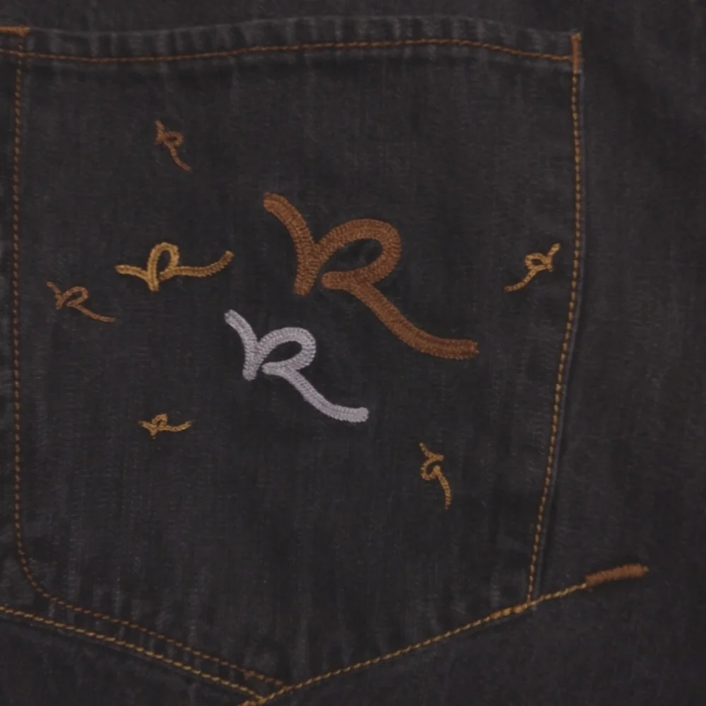 Rocawear men's sz 34 straight leg gray distressed denim jeans made in Hong Kong - Picture 9 of 10